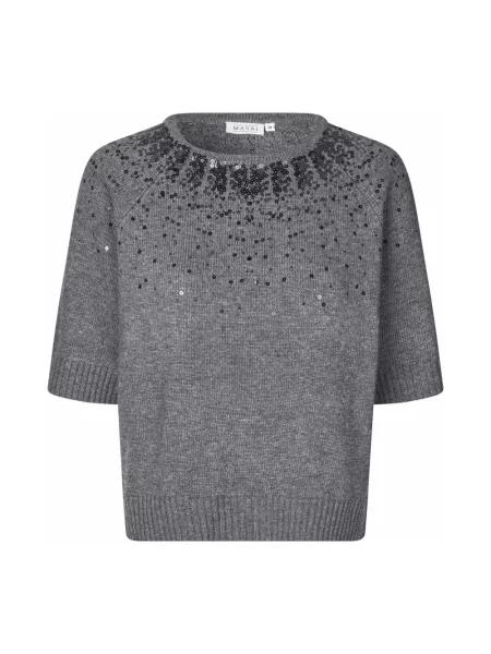 Dzianinowy sweter Masai szary