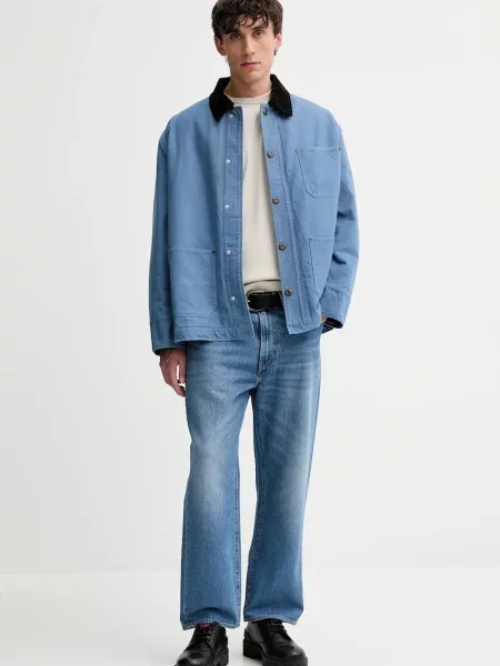 Jakna Hugo Blue za prijelazno razdoblje oversize plava