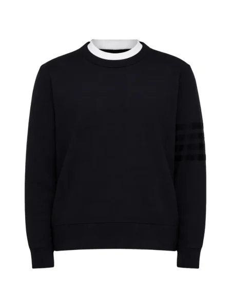 Pulover Thom Browne cu decolteu în U albastru