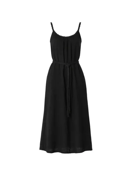 Sukienka midi Xirena do kolan pleciona garniturowa czarna