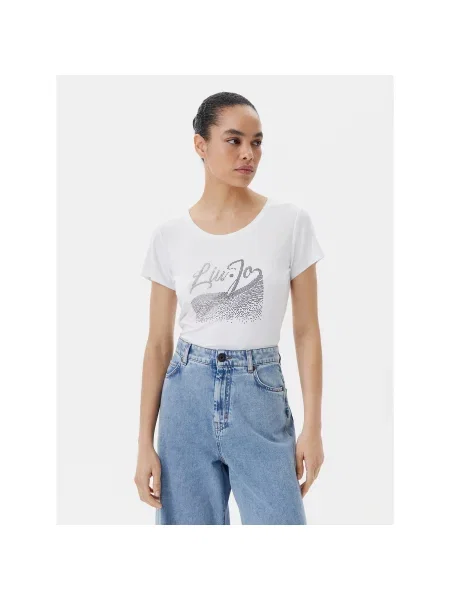 Liu Jo Beachwear Marškinėliai Regular Fit balta