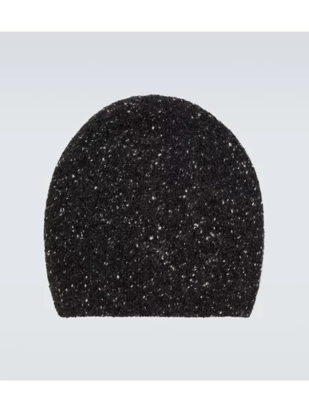 Beanie The Row iz kašmirja siva