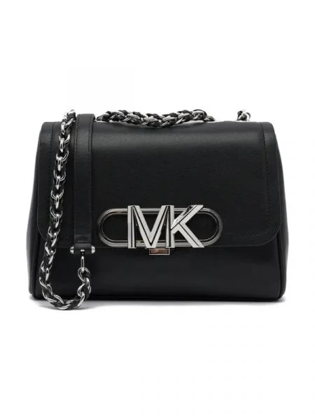 Michael Kors De piele geantă poștaș Parker negru
