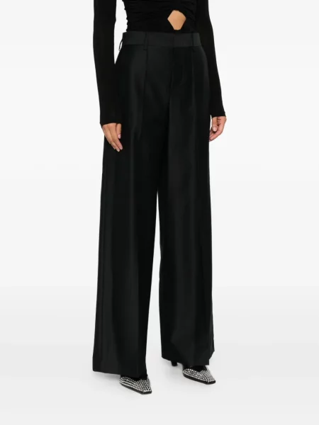 Pantaloni Alberta Ferretti plisate negru
