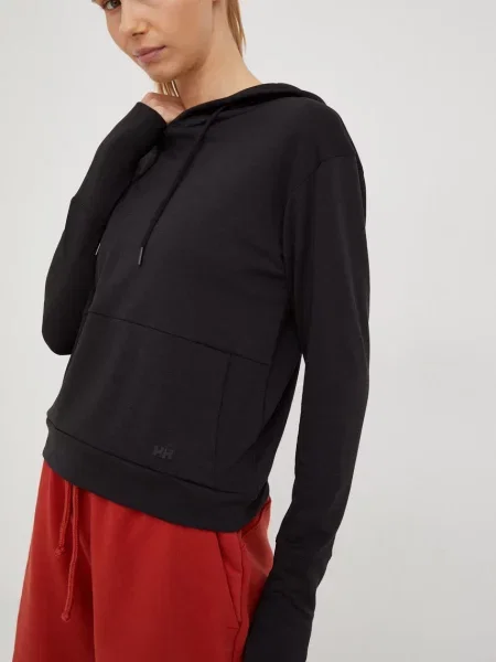 Helly Hansen hanorac Lifa Tech femei verde cu glugă uni Lifa Tech negru