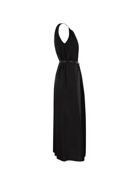 Rochie maxi Max Mara cu gât halter negru