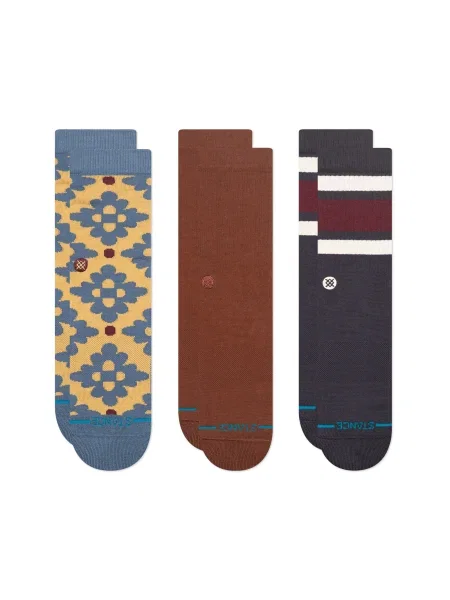 Stance Șosete Ceramic Crew indigo / galben / mov vânătă / roșu oxid alb