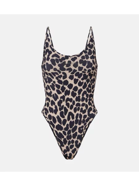 Elimina costum de baie Balmain cu imagine cu model leopard maro