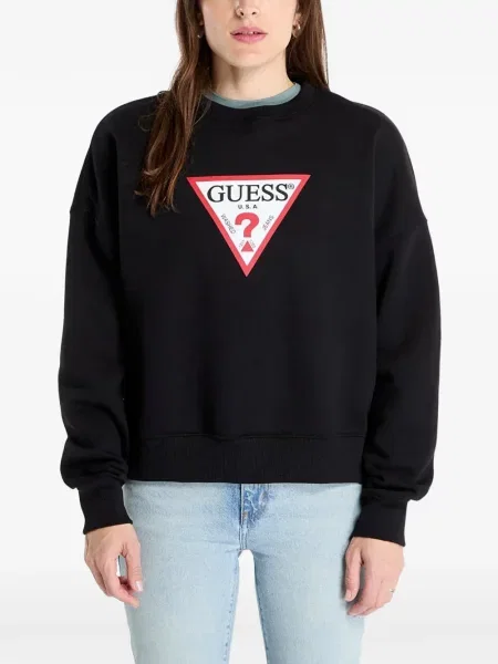 Hanorac Guess cu imagine negru