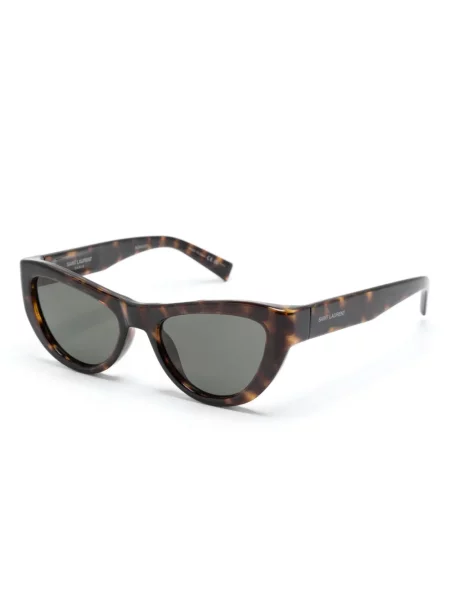 Katės akių akiniai nuo saulės Saint Laurent Eyewear ruda