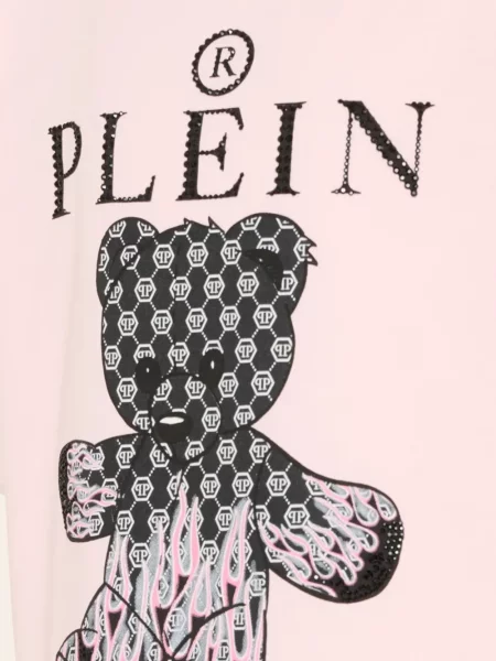 Koszulka dziecięca Philipp Plein różowa