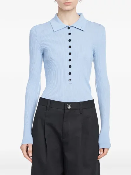 Długi polo Maria Mcmanus niebieskie