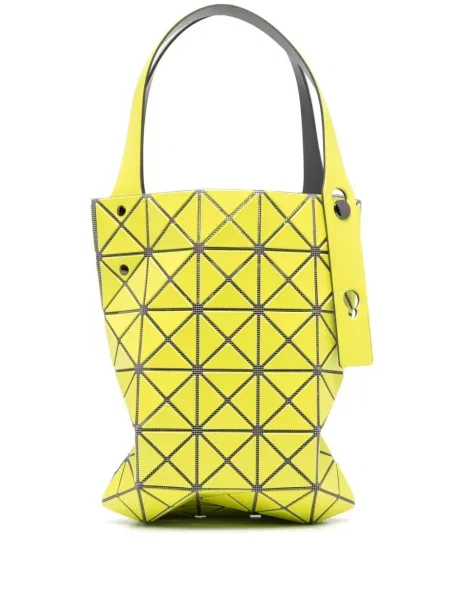 Geantă Bao Bao Issey Miyake cu imprimeu geometric galben