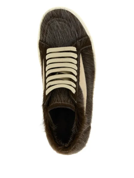 Sneakers Rick Owens με κορδόνια με δαντέλα καφέ