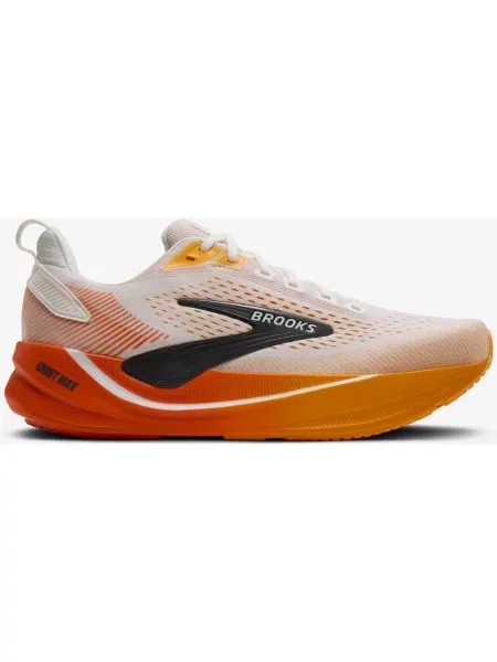 Buty do biegania Brooks Ghost Max 4 Medium biało pomarańczowo czerwone 41 białe