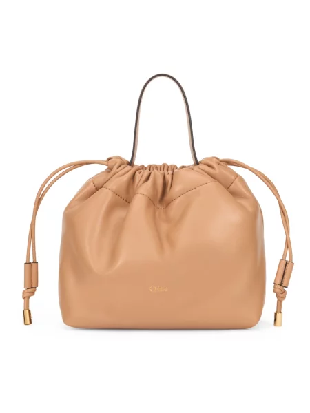 Torebka Chloe skórzana beżowa