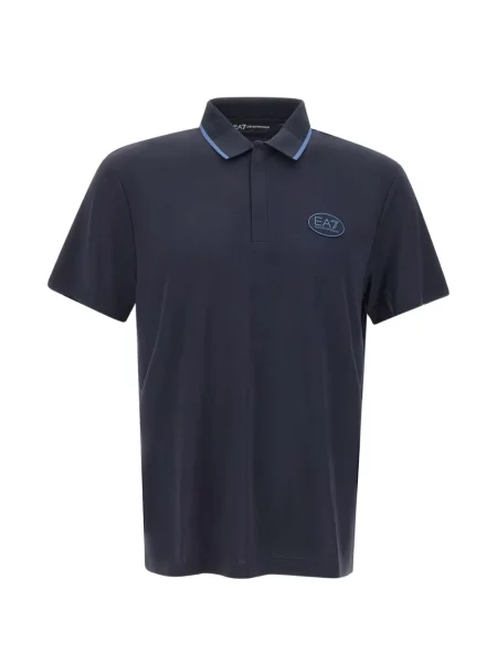 Polo Ea7 Emporio Armani cu autograf albastru