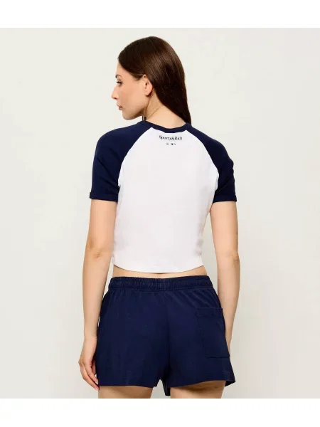 Sporty&Rich Póló Yankees Arch | Cropped Fit fehér