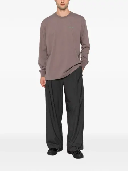 Lung tricou Hiking Patrol cu imagine de drumeție maro