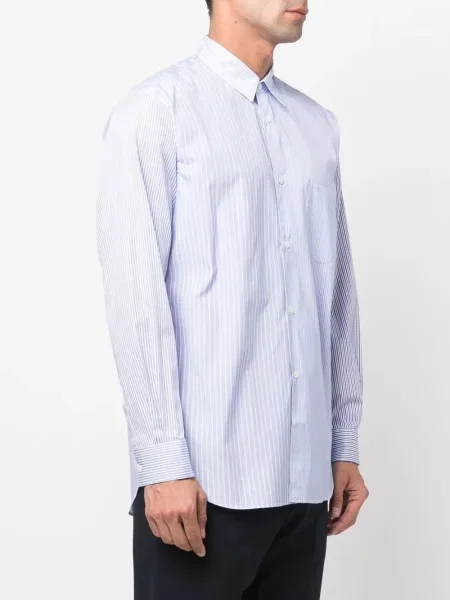 Koszula Comme Des Garcons Shirt w paski niebieska