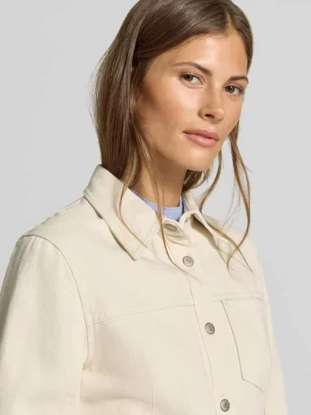Bluzka koszulowa w stylu bluzki koszulowej stylizowana na denim z brustaszą Myon