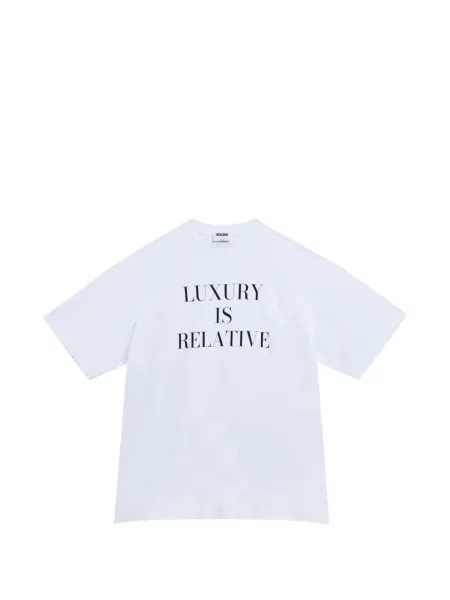 Tricou Moschino cu imagine alb