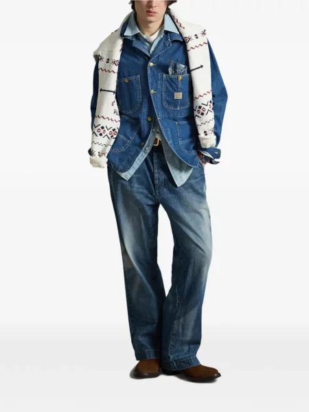 Șosete Polo Ralph Lauren cu broderie în carouri de flanelă verde