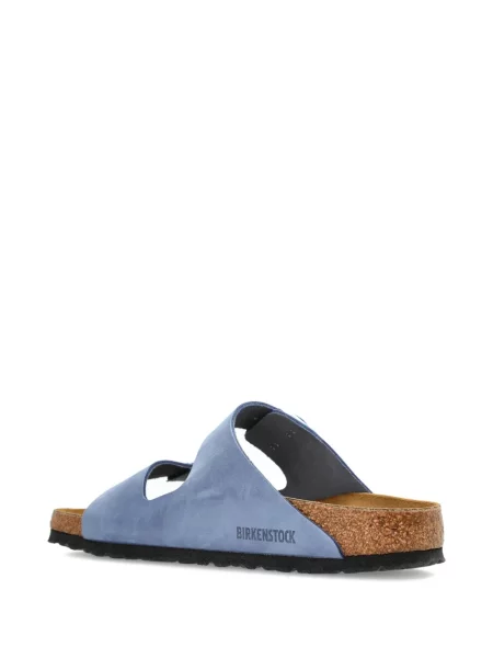Sandale Birkenstock din piele cu cataramă albastru
