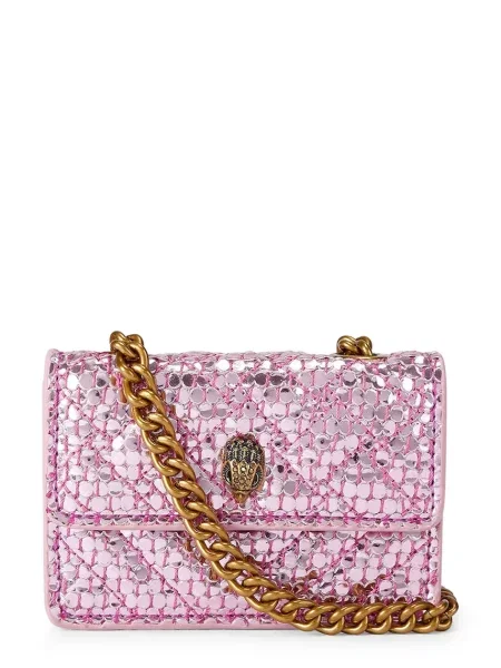 Kurt Geiger London crossbody torbica Micro Kensington roza