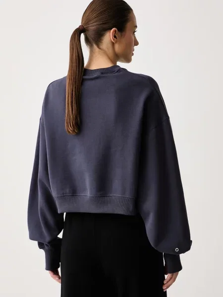 Nike Sportswear bluza z bawełną Studio Fleece granatowa