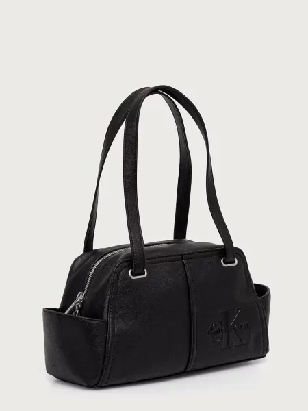 Calvin Klein Kabelka Pockets Monologo Shoulder Bag čierna