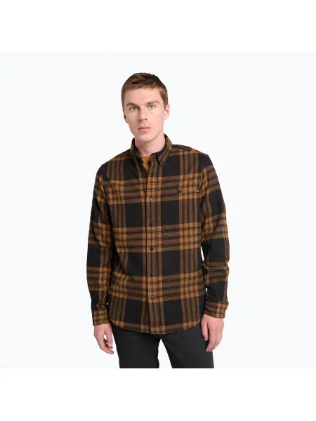 Мъжка риза Timberland Solucell Plaid Shirt umber yd черно