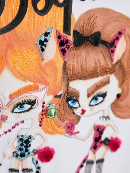 Tricou Dsquared2 cu imagine alb