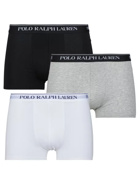 Polo Ralph Lauren Bokserice siva melange / crna prljavo bijela