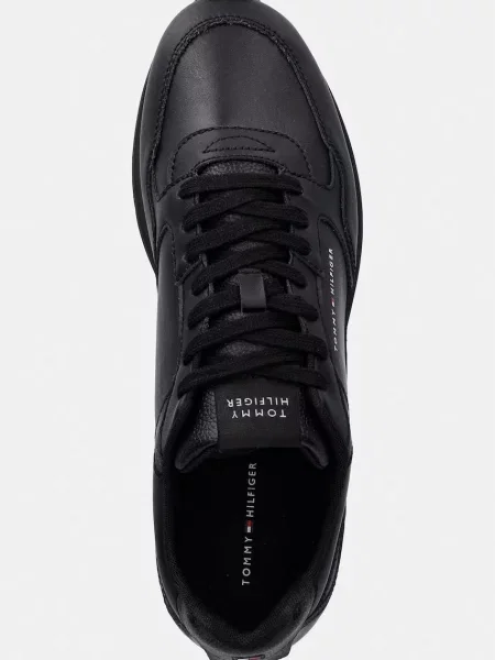 Tommy Hilfiger LIGHT EVA RUNNER LEATHER маратонки мъжки от кожа черно
