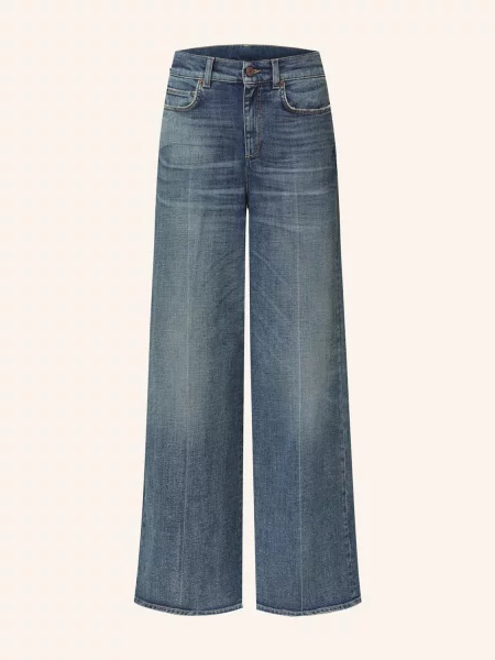Dorothee Schumacher Jeansy Flare Blue Jeans Baby blau niebieskie