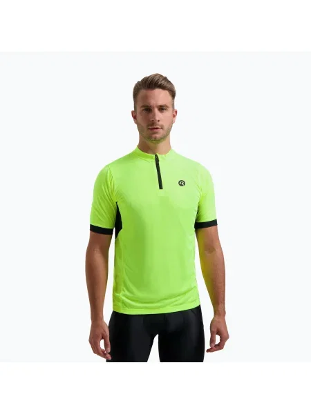 Olcsóbban. Férfi kerékpáros póló Rogelli Perugia fluor/black. Méret: L fekete
