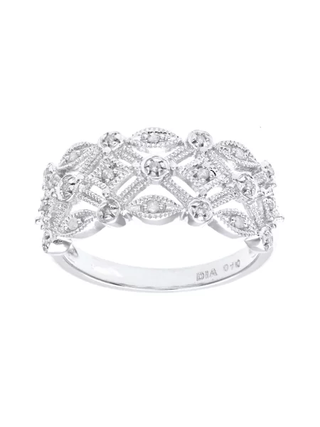 DIAMANT LETERNEL Gyűrűk Ring aus Weißgold mit Diamant ezüst