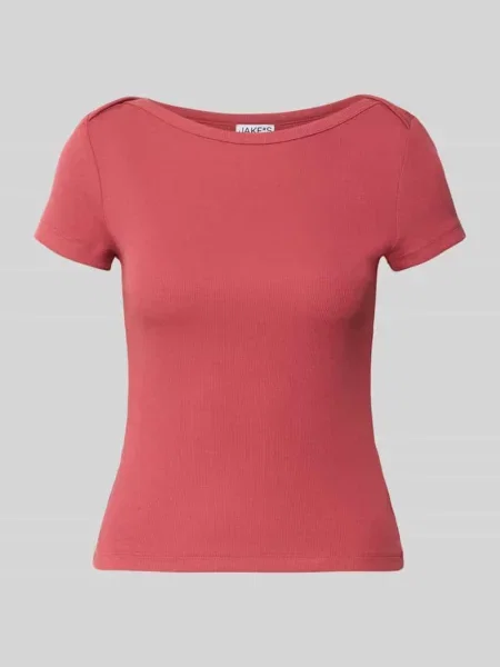 T-shirt z dekoltem typu łódka Jake*s Casual
