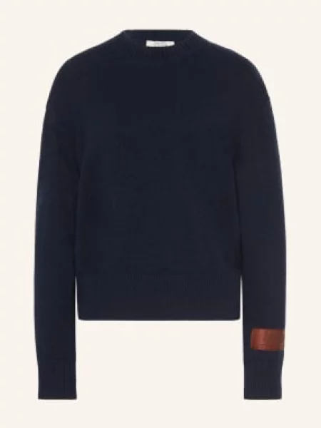 Dorothee Schumacher Sweter Modern Statements Z Kaszmirem blau granatowy