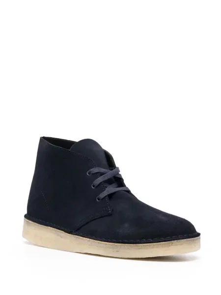 Zomšinės auliniai batai Clarks Originals su raišteliais mėlyna