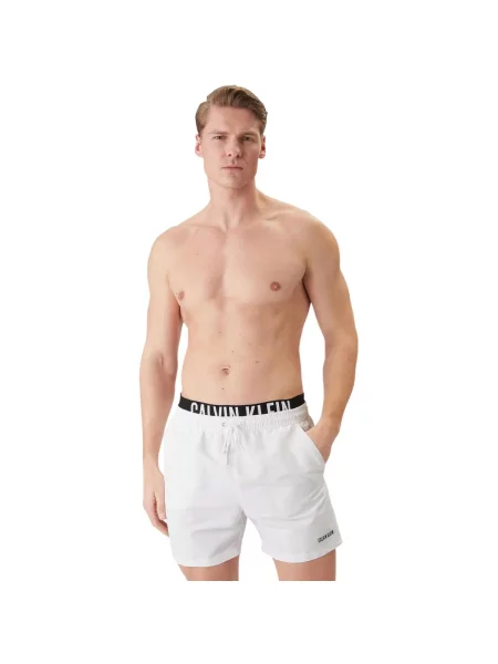 Calvin Klein Swimwear Kupaće hlače Intense Power crna bijela