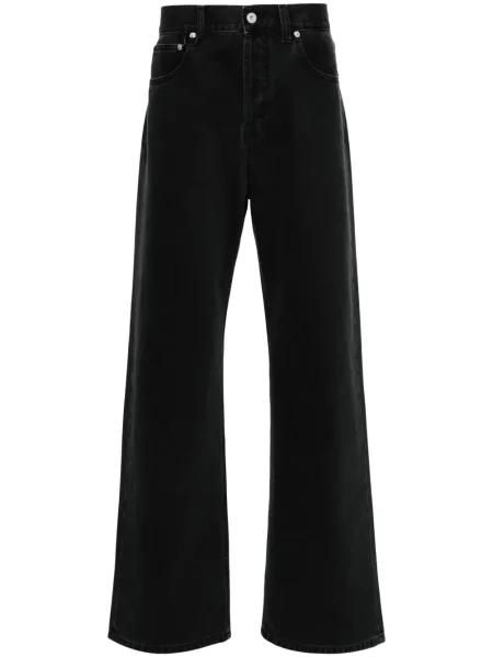 Blugi drepți Jacquemus negru
