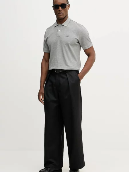 BOSS polo C-Parris 98 gładki szary