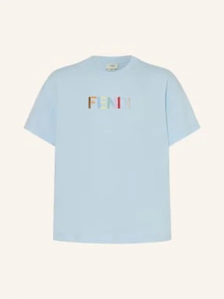 Fendi Koszulka blau różowa
