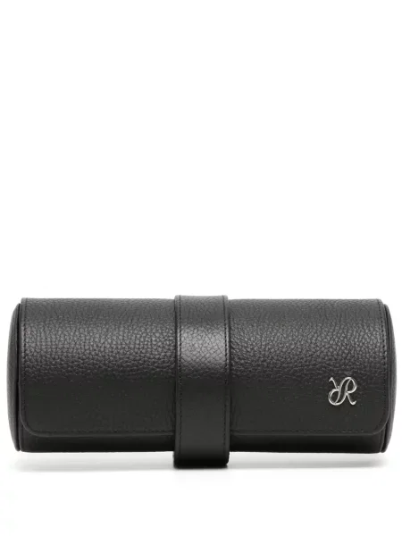 Ceas Rapport din piele negru