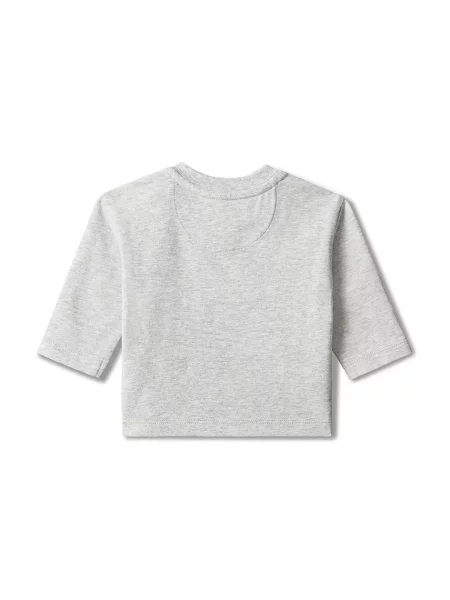 Calvin Klein Jeans majica dugih rukava za bebe od pamuka s elastanom siva