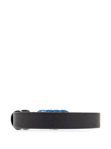 Brăţară Ferragamo din piele cu cataramă negru