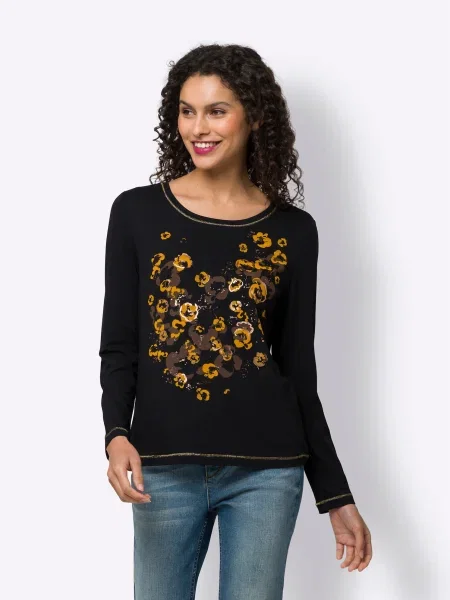 Heine Tricou galben negru