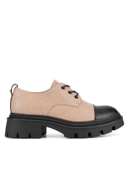 Лоуфъри с дебела подметка Nine West бежово